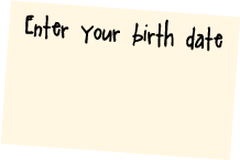 Input age birth date